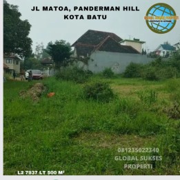 Tanah Murah View Bagus Luas Strategis di Panderman Hill Kota Batu