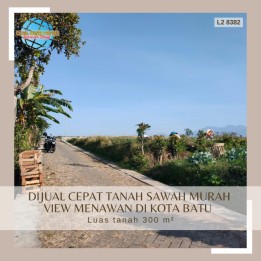 Tanah Sawah Subur Harga Termurah View Kota Batu Mudah Dijangkau