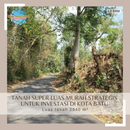 Tanah Strategis Poros Jalan Aspal Strategis di Junrejo Kota Batu