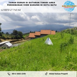 Tanah Subur Sejuk Asri Akses Jalan Paving View Gunung Kota Batu