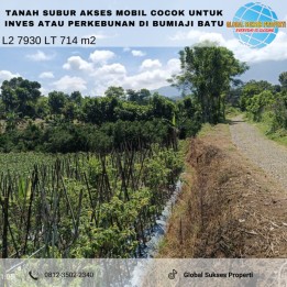 Tanah subur akses bagus di bumiaji batu