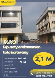 ruko strategis samping jalan raya surotokunto dekat tol jakarta - cikampek