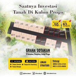 tanah di kulon progo 60 jutaan